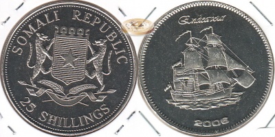 Сомали. 25 шиллингов. 2006 (Proof)