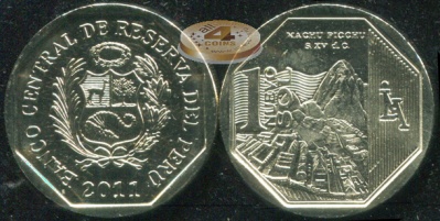 Перу. 1 новый соль. 2011 (Unc)