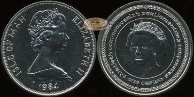 Остров Мэн. 1 крона. 1984 (Unc)