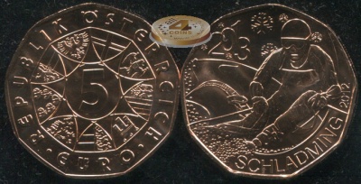 Австрия. 5 евро. 2012 (Unc)