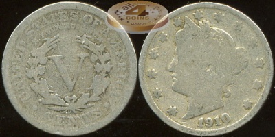 США. 5 центов. 1910 (G)