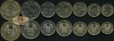 Казахстан. Набор №1 (7 монет. 1 биметалл) 2000-11