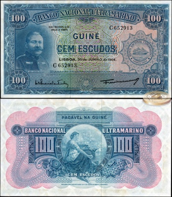 Португальская Гвинея. 100 эскудо () 1964