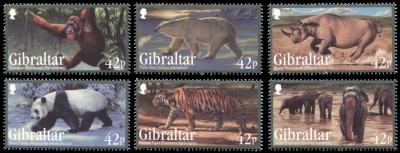Гибралтар. 2011. Исчезающие виды животных (Серия. MNH OG)