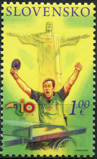 Словакия. 2016. Летние Паралимпийские игры в Рио де Жанейро (Почтовая марка. MNH OG)