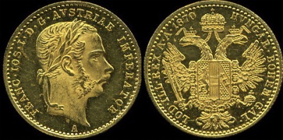 Австрия (Австро-Венгрия). Дукат. 1870 (Proof (XF+/Unc. Золото))