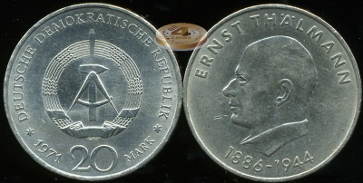 Германия (ГДР). 20 марок. 1971