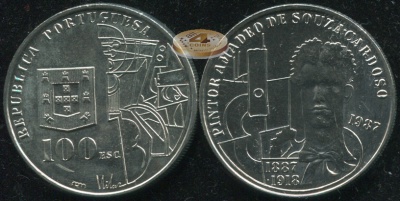 Португалия. 100 эскудо. 1987 (Unc)