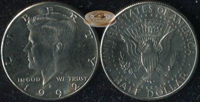 США. 1/2 доллара. 1992.P (Unc)