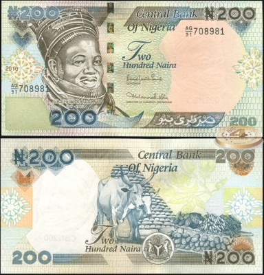 Нигерия. 200 найра (Unc) 2010