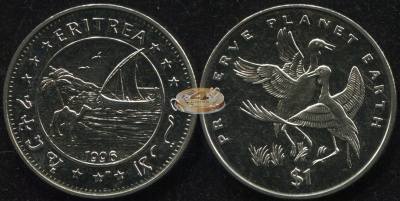 Эритрея. 1 доллар. 1996 (Unc)