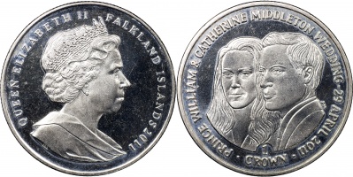 Фолклендские о-ва. 1 крона. 2011 (Unc)