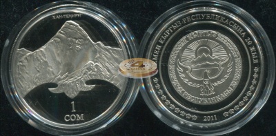Киргизия. 1 сом. 2011 (Proof)