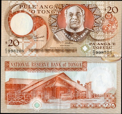 Тонга. 20 паанга (Unc) ND