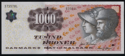 Дания. 1000 крон (Unc) 2006