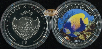 Палау. 1 доллар. 2009 (Proof. Эмаль)