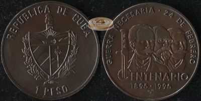 Куба. 1 песо. 1995 (Unc)
