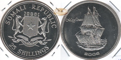 Сомали. 25 шиллингов. 2006 (Proof)