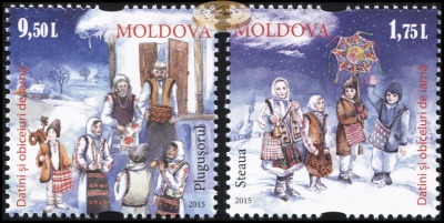 Молдова. 2015. Обычаи и традиции зимы (Серия. MNH OG)