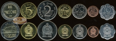 Шри Ланка. Набор №3 (7 монет. 1 биметалл) 1988-2006
