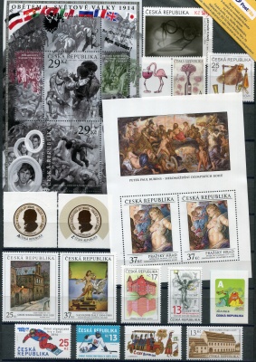 Чехия. Годовой набор почтовых марок (32 шт., MNH **) 2014