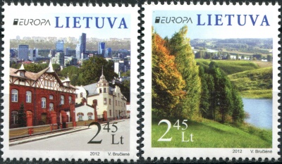 Литва. 2012. Посетите Литву (Серия Почтовых марок. MNH OG)