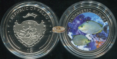 Палау. 1 доллар. 2011 (Proof. Эмаль)
