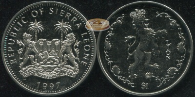 Сьерра Леоне. 1 доллар. 1997 (Unc)
