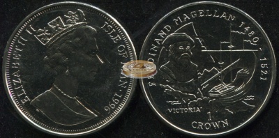 Остров Мэн. 1 крона. 1996 (Unc)