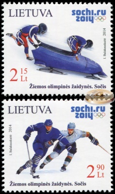 Литва. 2014. Зимние Олимпийские игры, Сочи-2014 (Серия Почтовых марок. MNH OG)