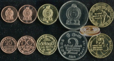 Шри Ланка. Набор №4 (5 монет) 2005-08