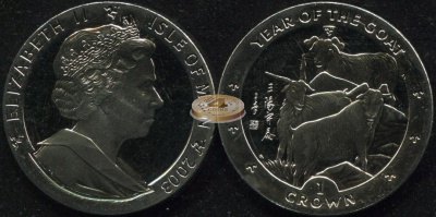 Остров Мэн. 1 крона. 2003 (Unc)
