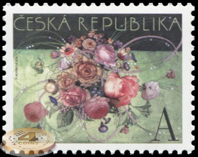 Чехия. 2016. Цветочная композиция "А" (Почтовая марка. MNH OG)