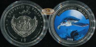 Палау. 1 доллар. 2009 (Proof. Эмаль)