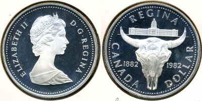 Канада. 1 доллар. 1982 (Proof. Серебро)