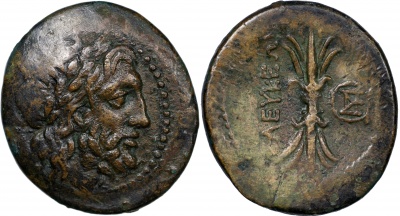 Государство Селевкидов [Селевкия Пиерия]. Селевк I Никатор. двойной AE. VF бронза. 290-285 до н.э.