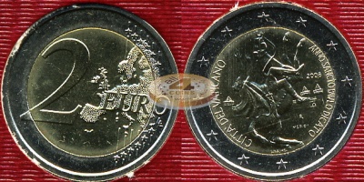 Ватикан. 2 евро. 2008 (Unc. Биметалл. Буклет)