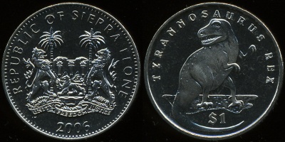 Сьерра Леоне. 1 доллар. 2006 (Unc)