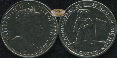 Остров Мэн. 1 крона. 2009 (Unc)