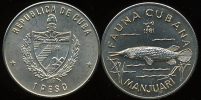 Куба. 1 песо. 1981 (Unc)