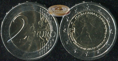 Греция. 2 евро. 2010 (Unc. Биметалл)