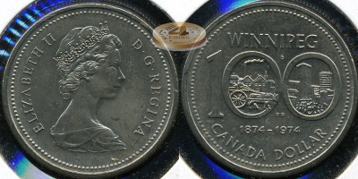Канада. 1 доллар. 1974 (Unc)