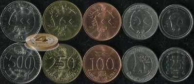 Ливан. Набор №2 (5 монет) 2002-09