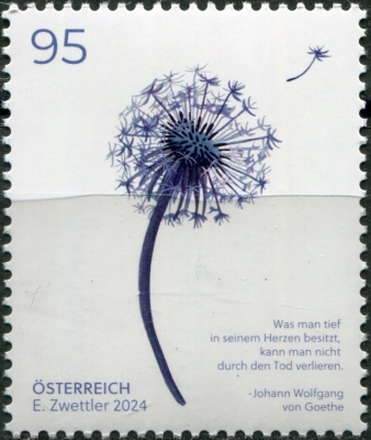 Австрия. 2024. Траурные марки (Почтовая марка. MNH OG)