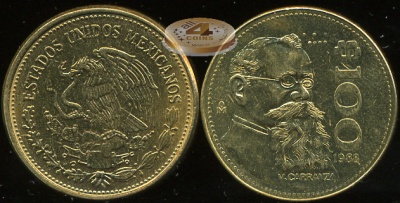 Мексика. 100 песо. 1988 (Unc)