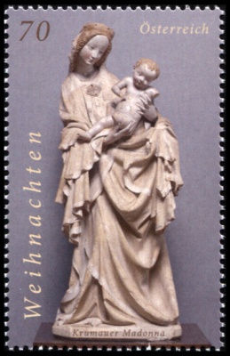 Австрия. 2014. Рождество 2014. Мадонна из Крумау (Почтовая марка. MNH OG)