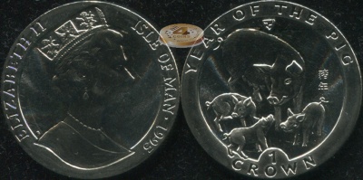 Остров Мэн. 1 крона. 1995 (Unc)