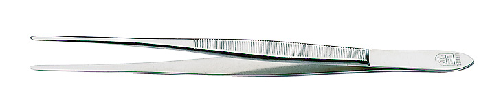 Пинцет 15 см, с прямым острием (Lindner)