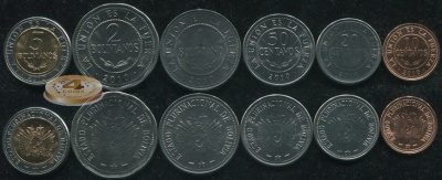 Боливия. Набор №3 (6 монет. 1 биметалл) 2010