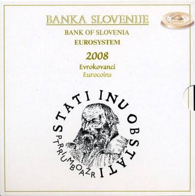 Словения. Официальный набор (9 монет). 2008